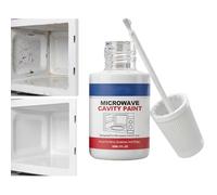 Pintura para reparación de cavidades de horno microondas de 30 ml: revestimiento interior apto para alimentos, restaura rayones menores y desconchones de pintura, retoque de electrodomésticos para coc