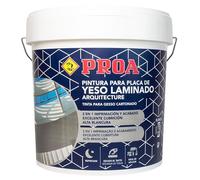 PINTURA PLACA DE YESO LAMINADO. MATE. Blanco. 15 L. especial para pladur o planchas prefabricadas. Gran cubrición