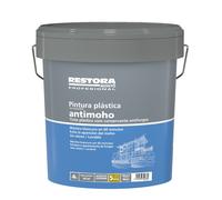 Pintura plástica blanca mate restora antimoho 4 l
