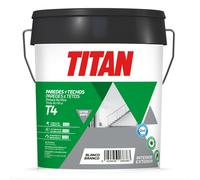 Pintura plástica extra mate blanco 4l titan t4