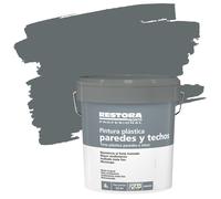 Pintura plástica interior gris antracita restora 4l