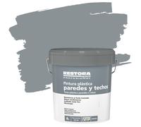 Pintura plástica interior gris basalto restora 4l