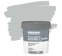 Pintura plástica interior gris perla restora 4l