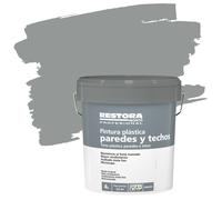 Pintura plástica interior gris roca restora 4l