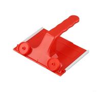 Pintura recortadora de pared para herramienta EDGER, rodillo de fibra de poliamida, mango ergonómico, almohadilla reemplazable, color rojo, 120 mm x 90 mm para esquinas precisas sin costuras techos