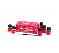 Pintura Satinada LA PAJARITA Bote 35 ml, Caja x6 Colores Surtidos