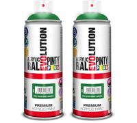 Pintura spray Acrílica Brillo PINTYPLUS EVOLUTION 520cc Mint green Ral 6029 (Paquete de 2)