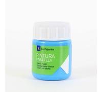 Pintura Tela LA PAJARITA Bote 25 ml. T-07 Cyan