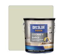 PINTURAS DECOLOR - Cocinas y Baños. Pintura Satinada al Agua para Azulejos, Paredes y Techos.(BLANCO AMARILLENTO) 750ml