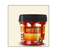 PINTURAS DECOLOR DECORTEX LISO PREMIUM - Pintura revestimiento impermeabilizante para fachadas. (14 litros). HUESO