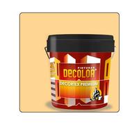 PINTURAS DECOLOR DECORTEX LISO PREMIUM - Pintura revestimiento impermeabilizante para fachadas. (4 litros). AVELLANA