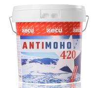 PINTURAS ECU - Pintura Blanca Antimoho Interior y Exterior - 750ML -Evita la Aparición de Hongos y moho en Paredes, Techos, Especial Baños, Mate, Antihumedad (Blanco,750 Mililitros)