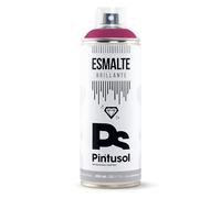 PINTUSOL Esmalte Brillante Magenta en Spray RAL4010, Acabado Brillo, Resistencia UV Alta Opacidad, Fácil Aplicación Multisuperficie Madera Metal Plástico, Pintura Profesional Espray 400ml
