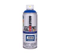 Pinty Plus Pintura en spray Evolution base agua 520 cc Azul Genziana RAL 5010 65 mm