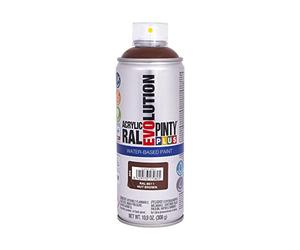 PINTY PLUS 95892 Pintura EN Spray Evolution Water-Based 520CC Pardo Nuez, RAL 8011 Nut Brown, 65 mm