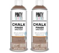 PINTY PLUS CHALK PINTURA EN SPRAY 520CC CK790 MARRON GLACE (Paquete de 2)