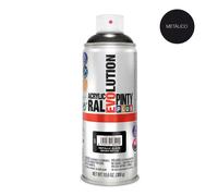 Pinty Plus MT153 Pintura Acrílica Spray Evolution Metalizada Negro 520 cc