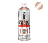 Pinty Plus P157 Pintura Acrílica en Spray 520 cc Rose Gold, Secado Rápido Interior/Exterior, Adherencia Superior