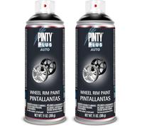 PINTY PLUS Pintura EN Spray Auto 520CC Pinta Llantas L104 Negro (Paquete de 2)
