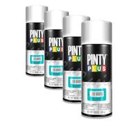 PINTY PLUS Pintura en spray BASIC 520cc Azul Celeste B121 (Paquete de 4)