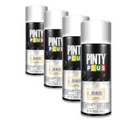 PINTY PLUS Pintura en spray BASIC 520cc Crema 1015 (Paquete de 4)