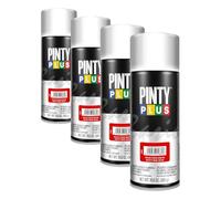 PINTY PLUS Pintura en spray BASIC 520cc Rojo Vivo Mate 3020 (Paquete de 4)