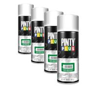 PINTY PLUS Pintura en Spray Basic 520cc Verde Abeto Mate 6029, 400ml-520cc (Paquete de 4)