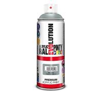 PINTYPLUS EVOLUTION 596 Pintura Spray Acrílica Brillo 520cc Traffic Grey, Gris Ral 7042, 0.6