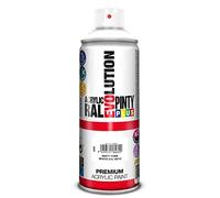 Pinty Plus – Pintura en spray Evolution 600 – Acrílica secado rápido – Blanco mate RAL 9010 520 cc