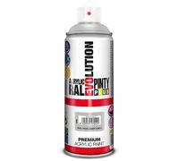 PINTYPLUS EVOLUTION 606 Pintura Spray Acrílica Brillo 520cc Light Grey, Gris Ral 7035, 0.6