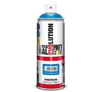 PINTYPLUS EVOLUTION 611 Pintura Spray Acrílica Brillo 520cc Sky Blue, Azul Ral 5015, Estándar