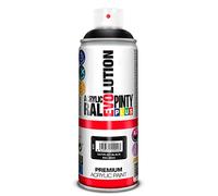 Pinty Plus Pintura en spray EVOLUTION 632 Acrílica satinada 520 cc Satin Jet Black RAL 9005