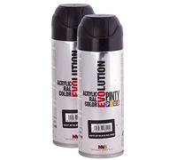 Pinty Plus Pintura spray acrílica Evolution P. M123011 520 cc Negro mate