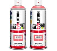 PINTYPLUS EVOLUTION Pintura spray Acrílica Brillo 520cc Antique pink Ral 3014 (Paquete de 2)