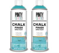 PINTYPLUS Pintura en spray CHALK 520cc CK797 Turquesa (Paquete de 2)