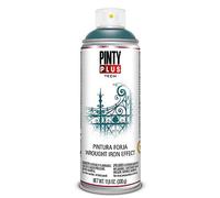 PINTYPLUS TECH Pintura en Spray Efecto Forja Verde 520cc FJ925 Acabado Mate Efecto Hierro Antiguo
