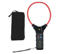 Pinza amperimétrica de corriente alterna flexible, de 0 a 5000 A, de 0 a 6000 V, con pantalla LCD retroiluminada y bobina de gran tamaño