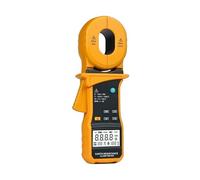 Pinza Amperimétrica De Resistencia De Tierra De Rango Automático, Color Naranja, 40 A, Alta Sensibilidad, Multifunción, Resistencia De Aislamiento Alta Sensibilidad