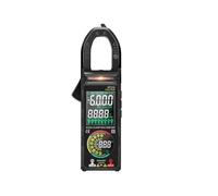 Pinza amperimétrica digital, Medidor De Pinza Digital Corriente CC/CA 6000 Recuentos Multímetro 400A Amperios Probador Voltaje Pantalla A Color Grande ST213 Hz NCV Ohm(Black PRO)