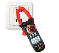 Pinza Amperimétrica Digital Probador de corriente CA y capacitancia con | Comprobador de amperios voltaje Para Continuidad, Prueba Cable , NCV, Temperatura, Diodos, Prueba Eléctric