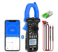 Pinza Amperimétrica Inalámbrica Bluetooth, YF-7200APP 6000 Cuentas Voltímetro Digital Automático Amperímetro con Medidas de CC, CA, Volt, Amp, Ohm, Capacitancia, Temperatura, Probador de Diodos