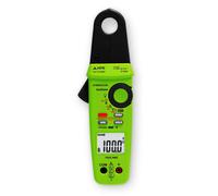 Pinza amperimétrica TRMS de 20 mA a 100 A, AC/DC, 1000 V, con filtro de paso bajo (LPF) y detección de voltaje sin contacto (NCV)