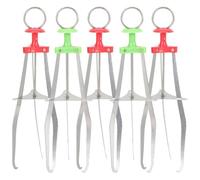 Pinza Anti-escaldaduras Acero Inoxidable, 5 Piezas | Agarre Multiángulo, Manejo Seguro de Platos y Cuencos, Uso Doméstico u Hotelero, Colores Aleatorios Color Aleatorio