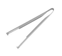 Pinza BBQ - Acero Ińox Carbón | Tenaza Barbacoa Fuerte Fuego Camping Chimenea Fogata | Agarre Diente Tiburón Resistente Calor Cocina