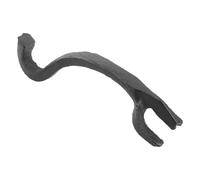Pinza de Hierro para Teppanyaki Negra con Agarre Antideslizante | Herramienta de Cocina para Reuniones Interiores y Picnics, Construcción Robusta, Borde Liso, Color Negro