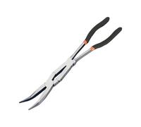 Pinza de pico largo 33 cm de gran alcance antideslizante gancho doble | Pinza de boca larga con cremallera para pesca Fabricación de joyas Artesanía Cocina Auto Pesca
