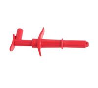 Pinza de Prueba Aislada Roja 10a con Conector Banana de 4 MM | Acero Inoxidable, Cobre y Pa, Apertura 16mm, Diseño Ergonómico, para Terminales y Cables de Multímetro