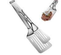 Pinza Espátula | Espátula 2 en 1 de acero inoxidable desmontable para alimentos - Clip de cocina - para barbacoa, parrilla, filete, huevos, hamburguesas, bacon, panqueques, restaurantes, apartamentos