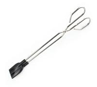 Pinza para barbacoa inoxidable con pala antiadherente