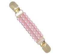 Pinza Para Chal 3 botones decorativos de perlas y diamantes de imitación, clips for chales, blusas, hebillas de cuentas, suéteres, cárdigans y cuellos flexibles.(Pink)